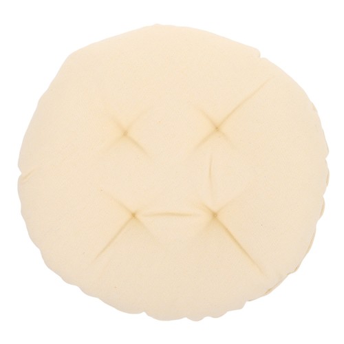 Stretchable beige round chair - round,