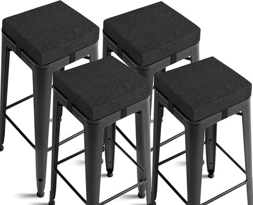 Stylish black bar stool - bar,
