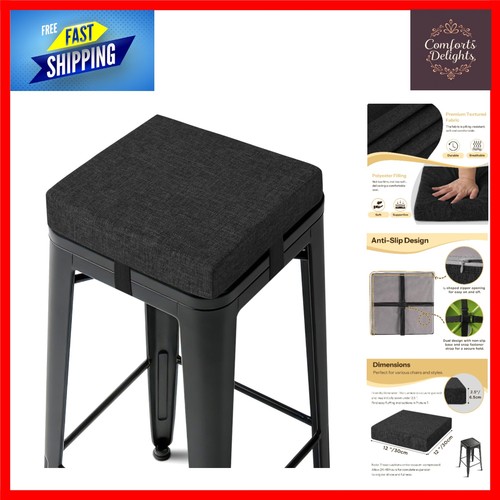 Thick square bar stool - thick,